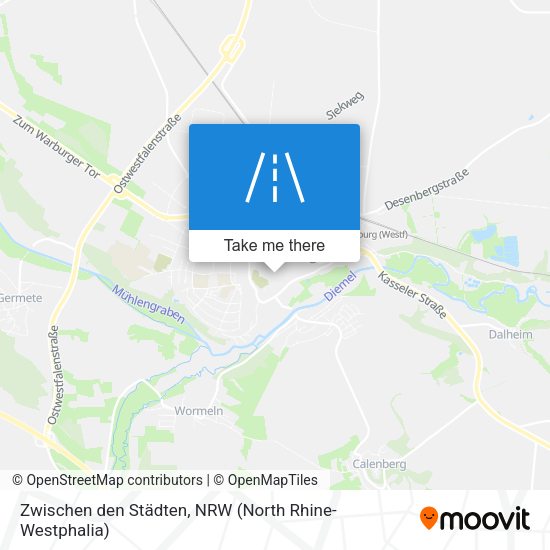 Zwischen den Städten map