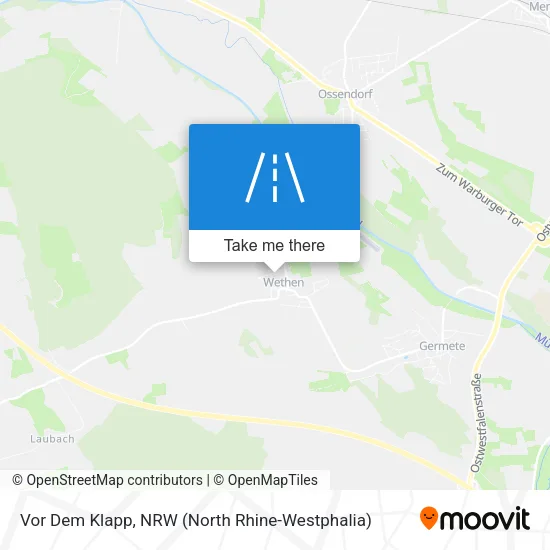 Карта Vor Dem Klapp