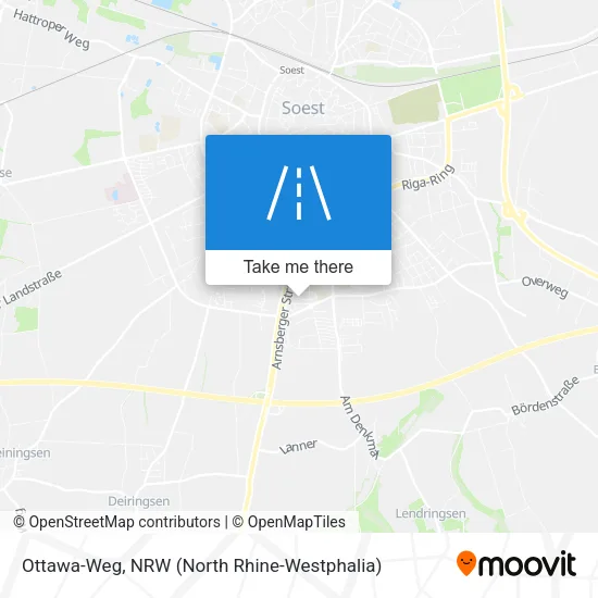 Ottawa-Weg map