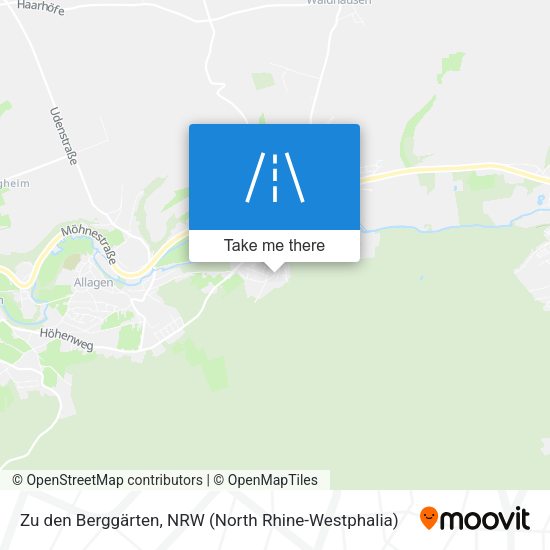Zu den Berggärten map