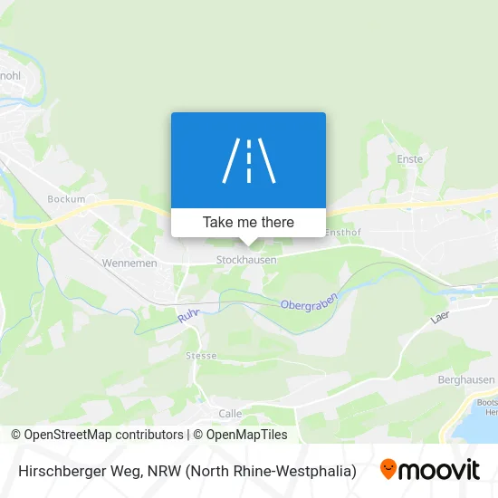 Hirschberger Weg map