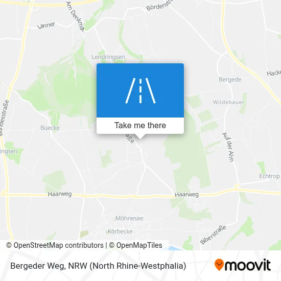 Bergeder Weg map