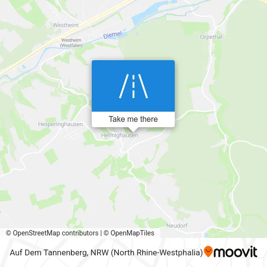 Карта Auf Dem Tannenberg