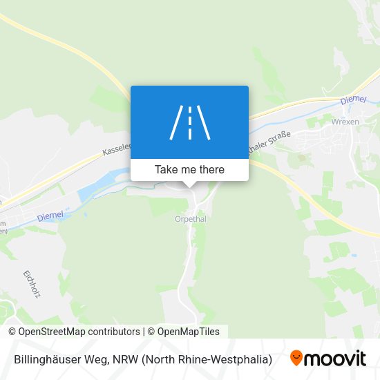 Billinghäuser Weg map