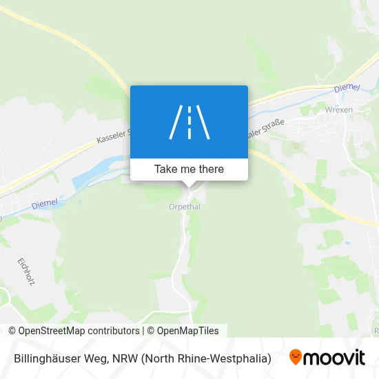 Billinghäuser Weg map
