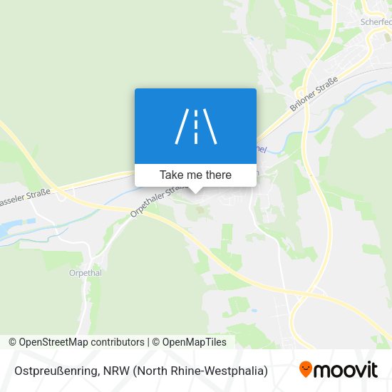 Ostpreußenring map
