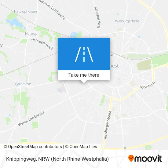 Knippingweg map