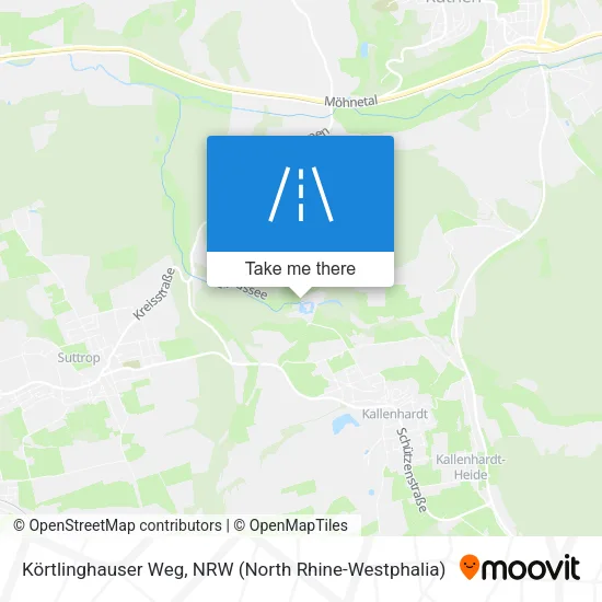 Карта Körtlinghauser Weg