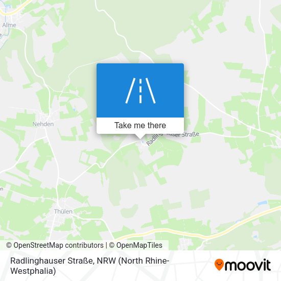 Radlinghauser Straße map