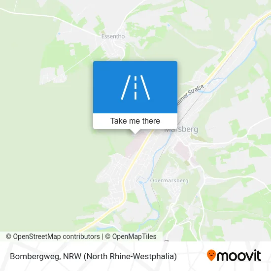 Bombergweg map