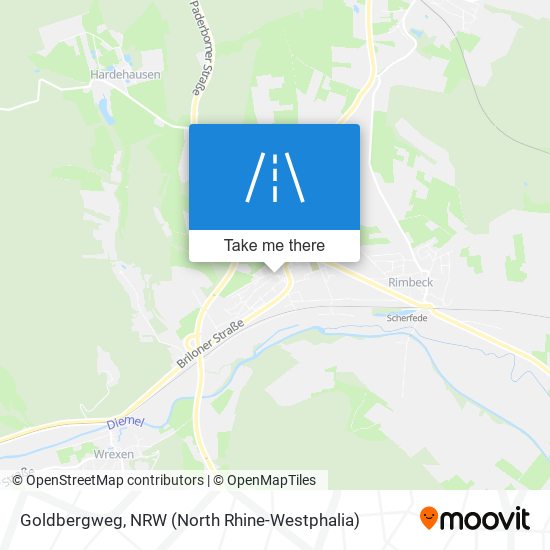 Goldbergweg map