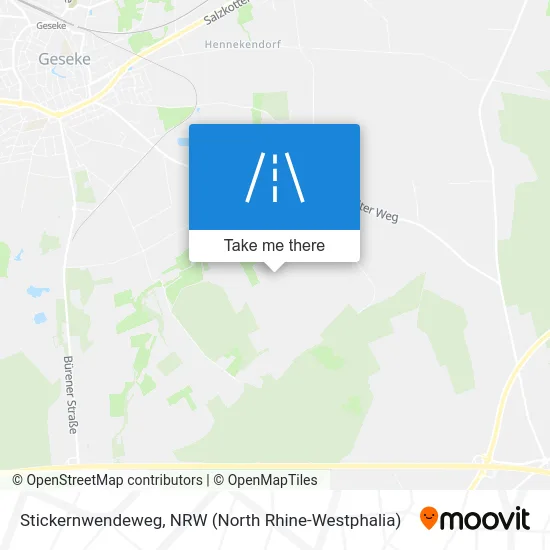 Stickernwendeweg map
