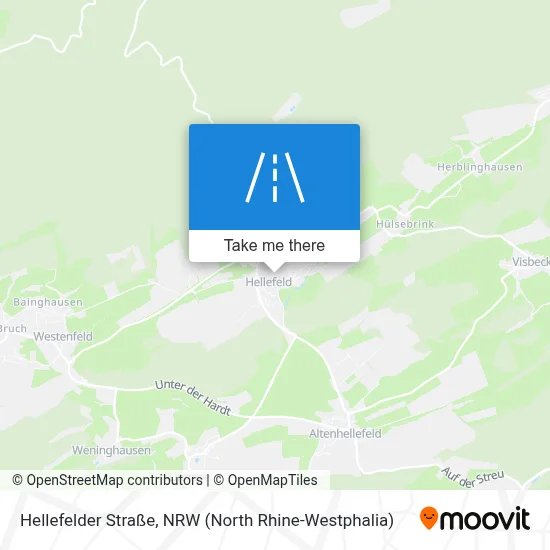 Hellefelder Straße map