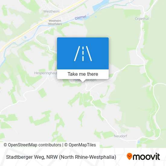 Stadtberger Weg map