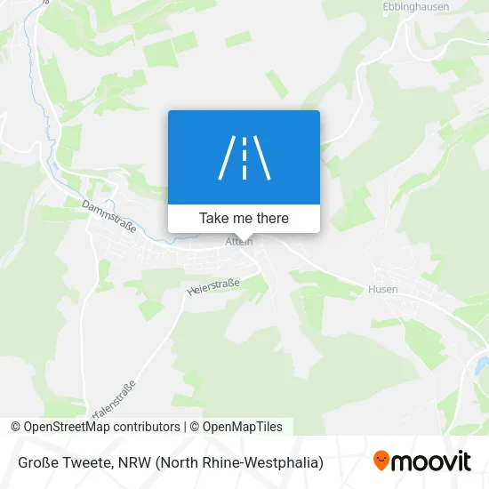 Карта Große Tweete