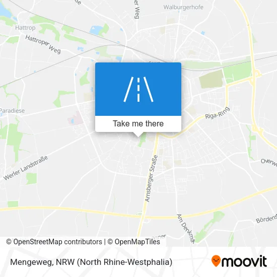 Mengeweg map