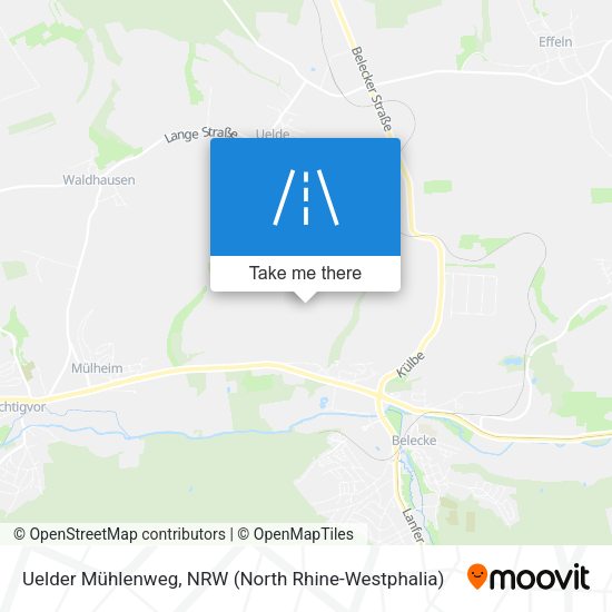 Uelder Mühlenweg map