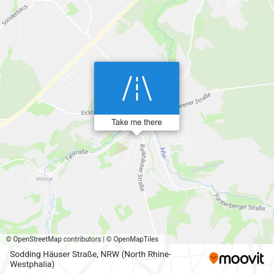 Sodding Häuser Straße map