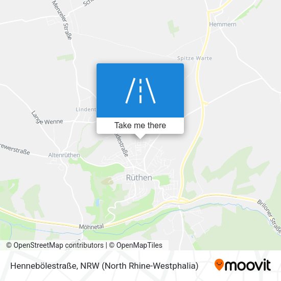 Hennebölestraße map