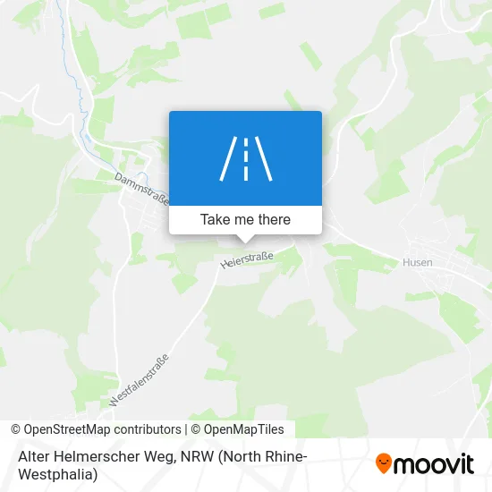 Alter Helmerscher Weg map