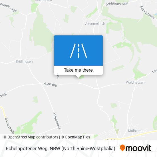 Echelnpötener Weg map