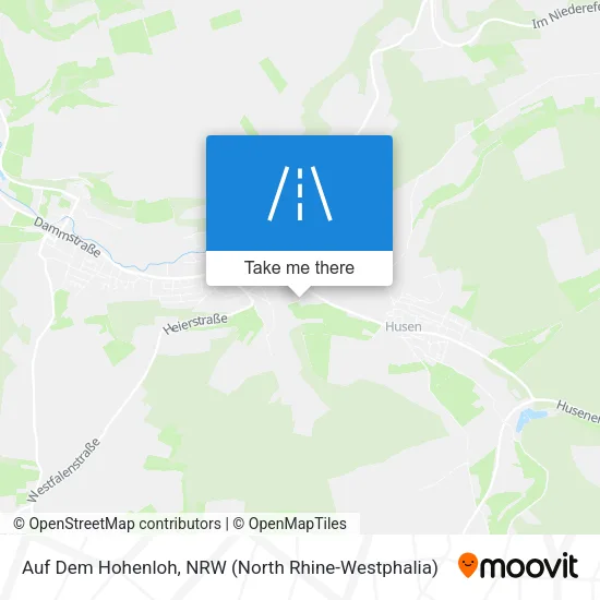 Карта Auf Dem Hohenloh