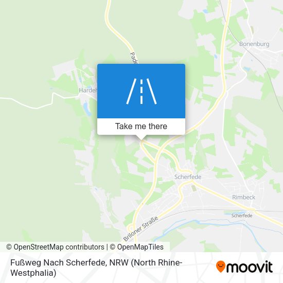 Fußweg Nach Scherfede map