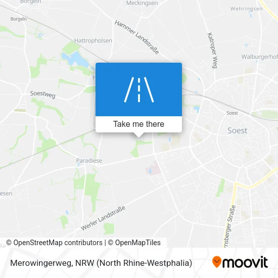 Карта Merowingerweg