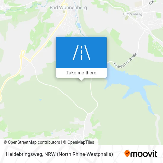Heidebringsweg map