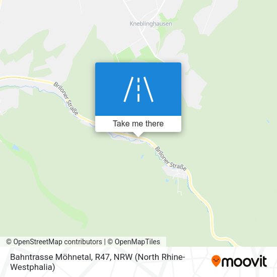 Bahntrasse Möhnetal, R47 map