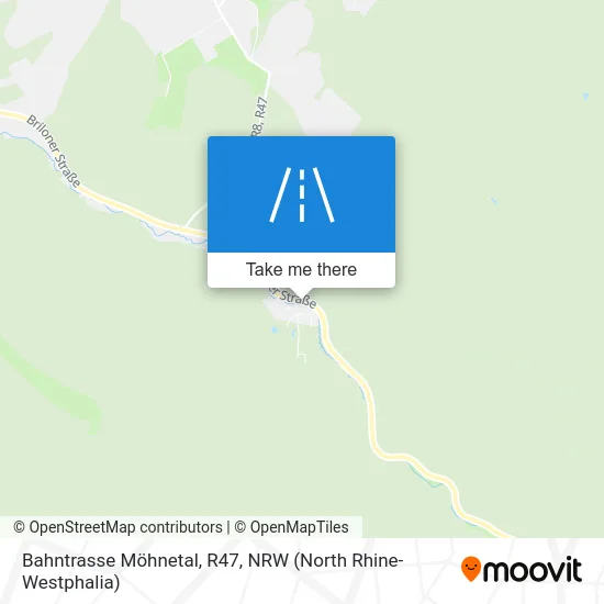 Карта Bahntrasse Möhnetal, R47