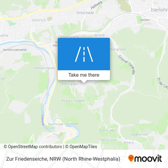 Zur Friedenseiche map