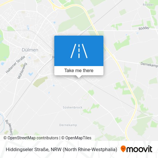 Hiddingseler Straße map