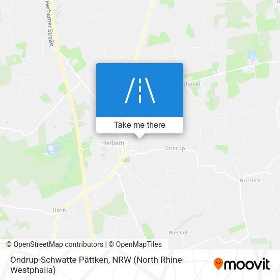 Ondrup-Schwatte Pättken map