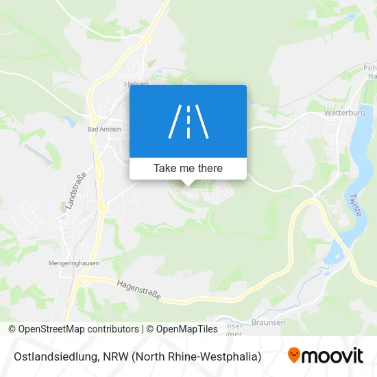 Карта Ostlandsiedlung