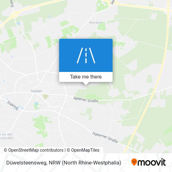 Düwelsteensweg map