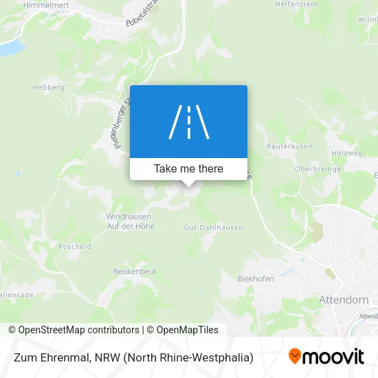 Карта Zum Ehrenmal