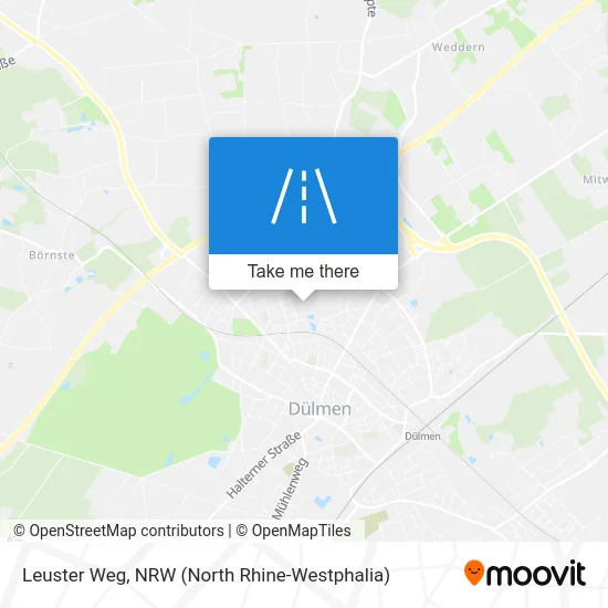 Leuster Weg map