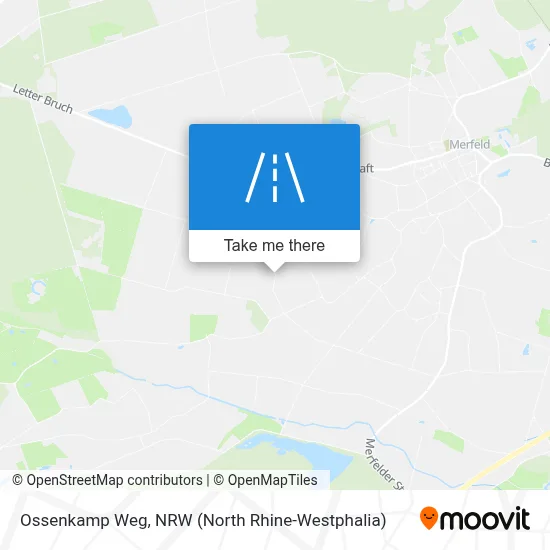 Ossenkamp Weg map