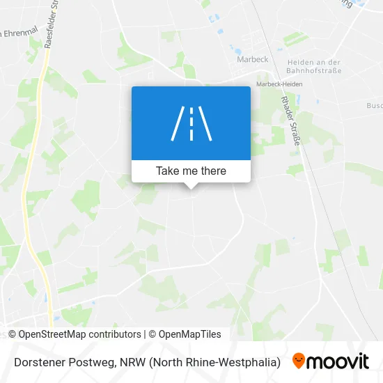 Dorstener Postweg map