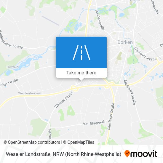Weseler Landstraße map
