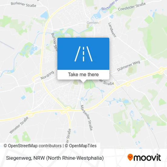 Карта Siegenweg