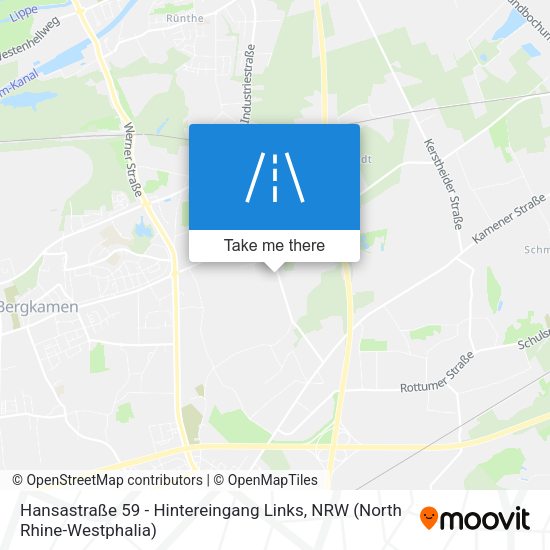 Hansastraße 59 - Hintereingang Links map