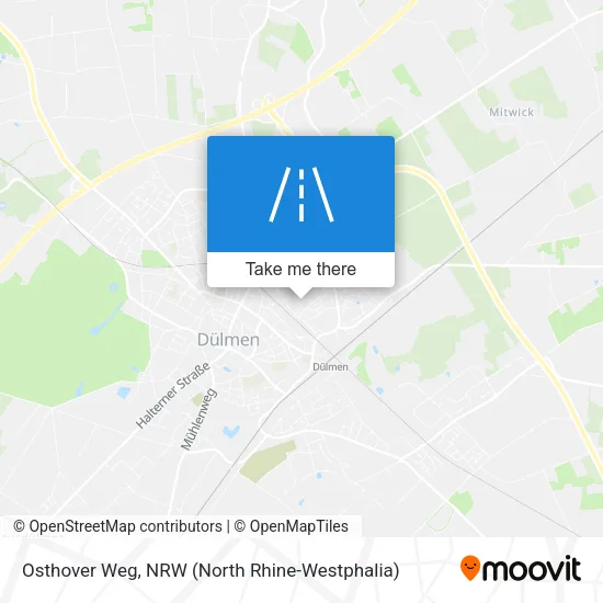Карта Osthover Weg