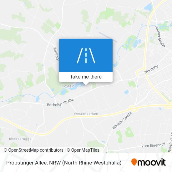 Pröbstinger Allee map