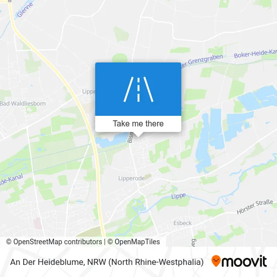 An Der Heideblume map