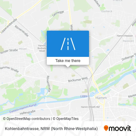 Kohlenbahntrasse map