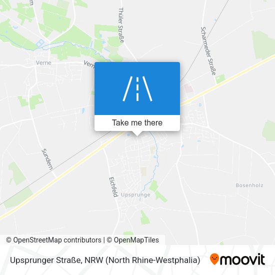Upsprunger Straße map