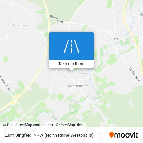 Карта Zum Dingfeld