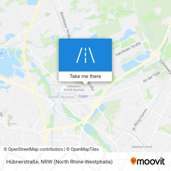 Hübnerstraße map